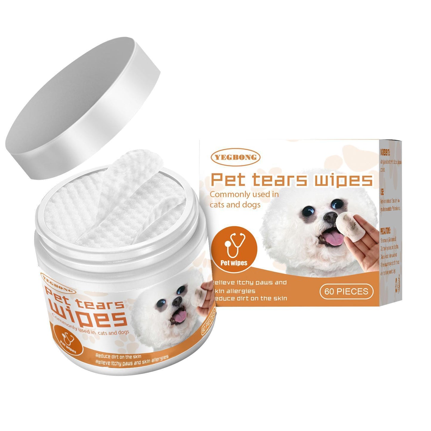 Tear Stains Eye Cleaning Wipes For Pet - Companion Care
