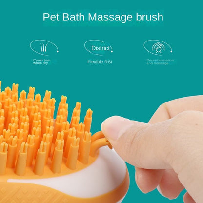 2-in-1 Pet Soft Silicone Bath Massage Comb - Companion Care