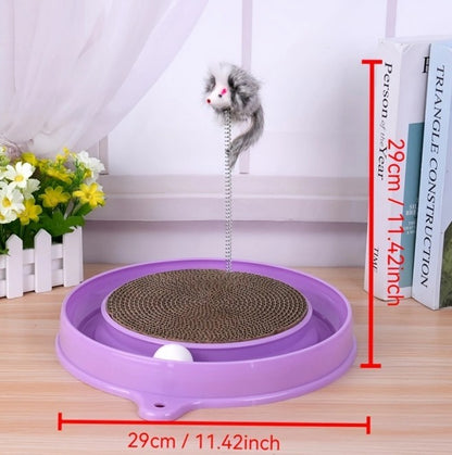 Multi-functional Cat Scratching Board With Ball Track - Companion Care