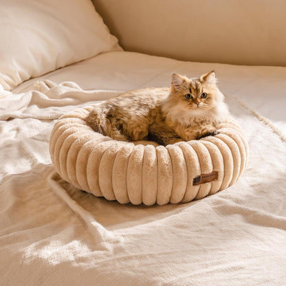 Washable Round Donut Cat Bed - Companion Care