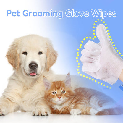 Pet Bathing Wipes Gloves For Body - Companion Care