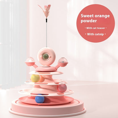 Funny Interactive 4 Levels Tower Turntable Toy - Companion Care
