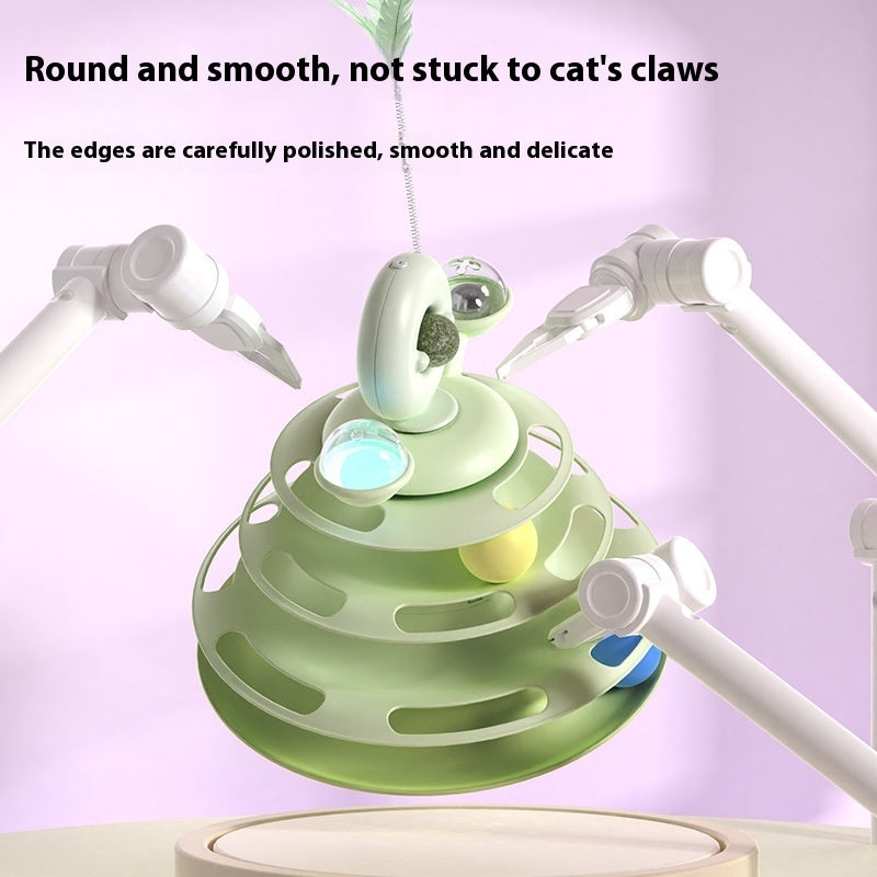 Funny Interactive 4 Levels Tower Turntable Toy - Companion Care