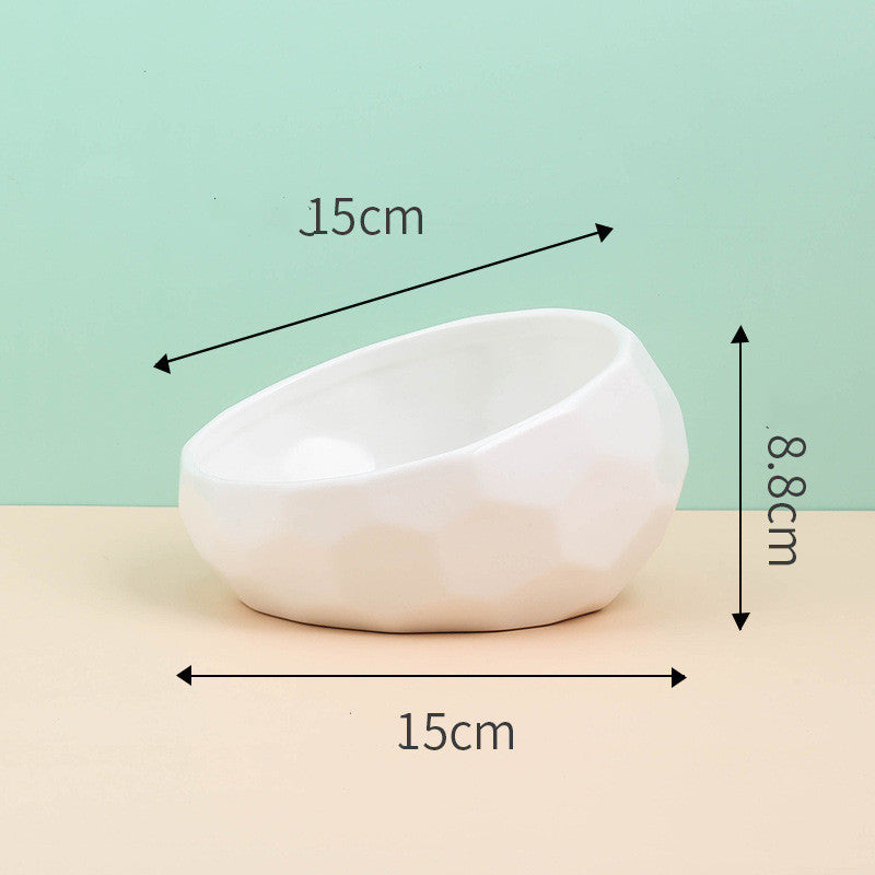 Ceramic Pet Oblique Mouth Bowl - Companion Care