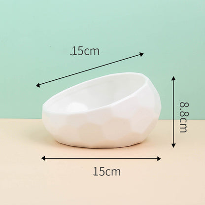 Ceramic Pet Oblique Mouth Bowl - Companion Care