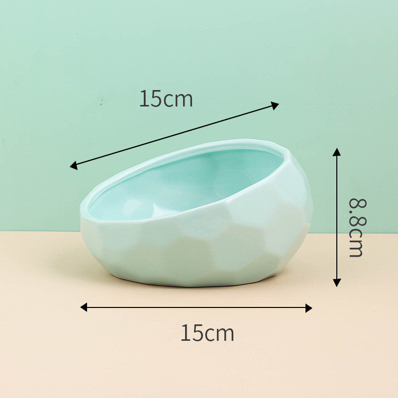 Ceramic Pet Oblique Mouth Bowl - Companion Care