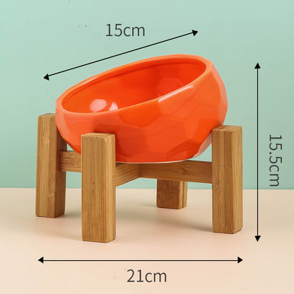 Ceramic Pet Oblique Mouth Bowl - Companion Care