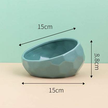 Ceramic Pet Oblique Mouth Bowl - Companion Care