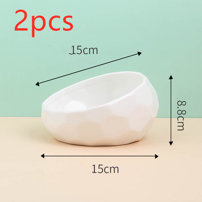 Ceramic Pet Oblique Mouth Bowl - Companion Care