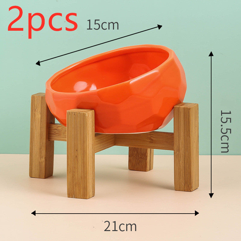 Ceramic Pet Oblique Mouth Bowl - Companion Care