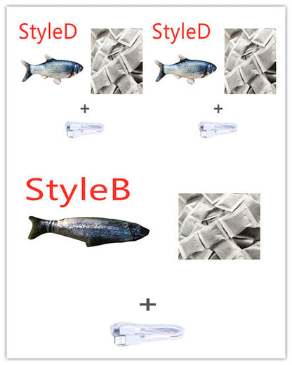 Simulation Electric Jumping Fish Toy - Companion Care