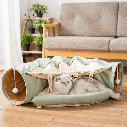 Washable Durable Collapsible Cat Tunnel - Companion Care