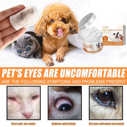 Tear Stains Eye Cleaning Wipes For Pet - Companion Care