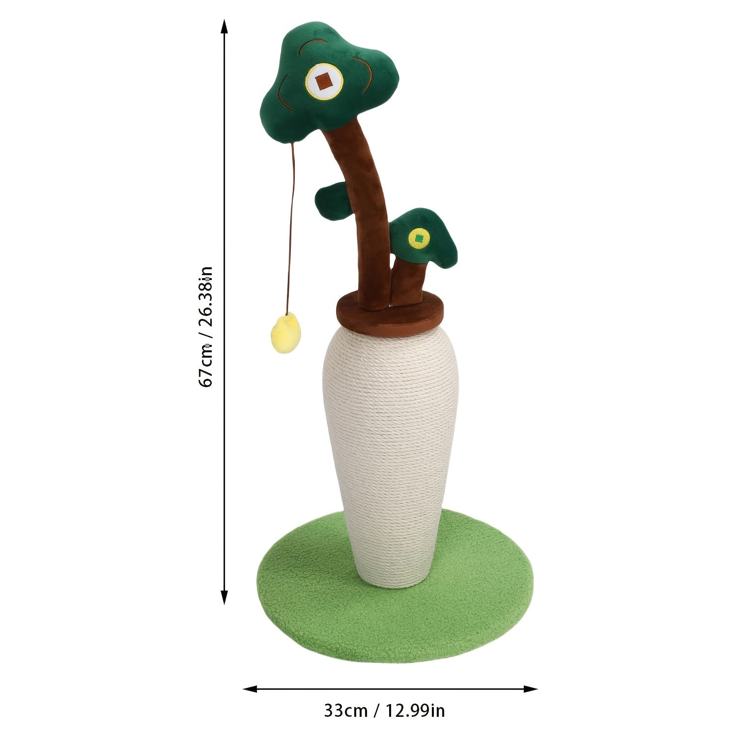 Vertical Money Tree Cat Scratching Pole - Companion Care