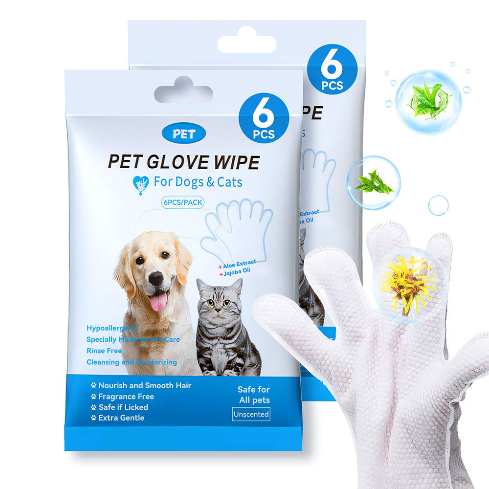 Pet Bathing Wipes Gloves For Body - Companion Care