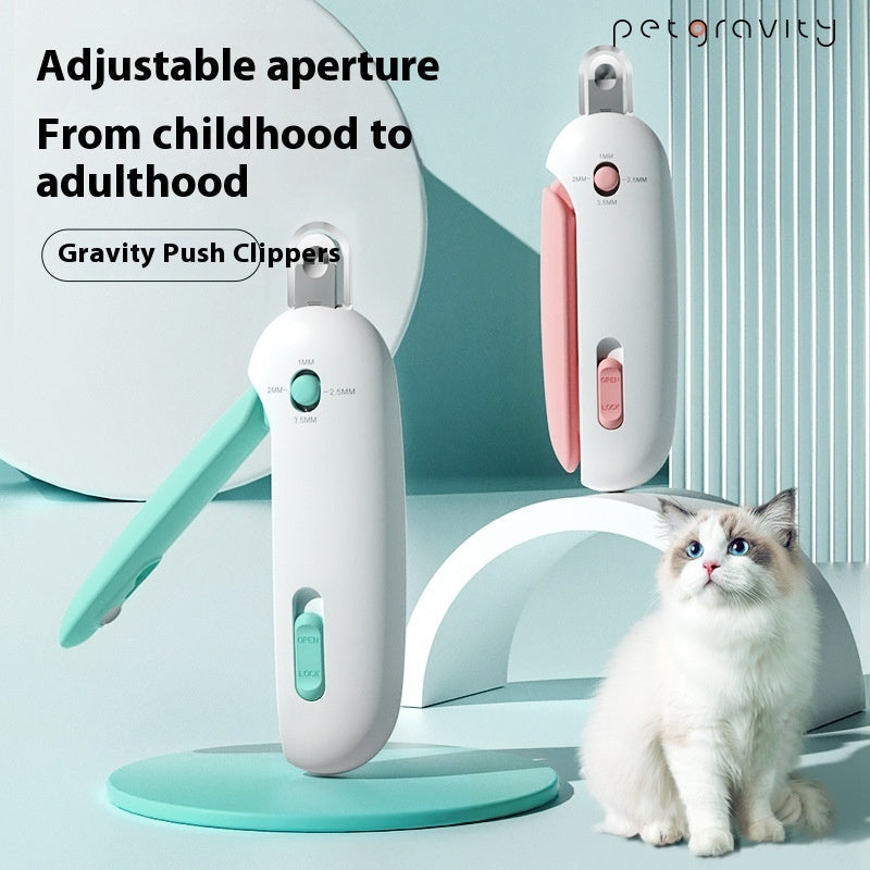 Gravity Cat Nail Trimmer With Push Scissors - Companion Care