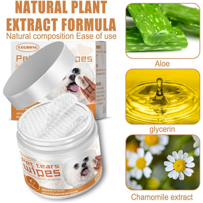 Tear Stains Eye Cleaning Wipes For Pet - Companion Care