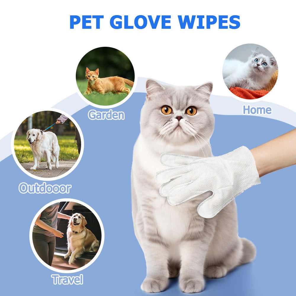 Pet Bathing Wipes Gloves For Body - Companion Care