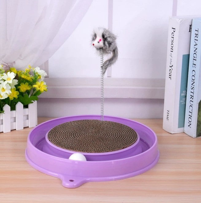 Multi-functional Cat Scratching Board With Ball Track - Companion Care