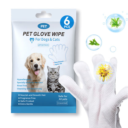 Pet Bathing Wipes Gloves For Body - Companion Care