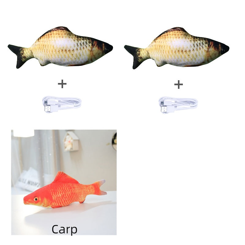 Simulation Electric Jumping Fish Toy - Companion Care