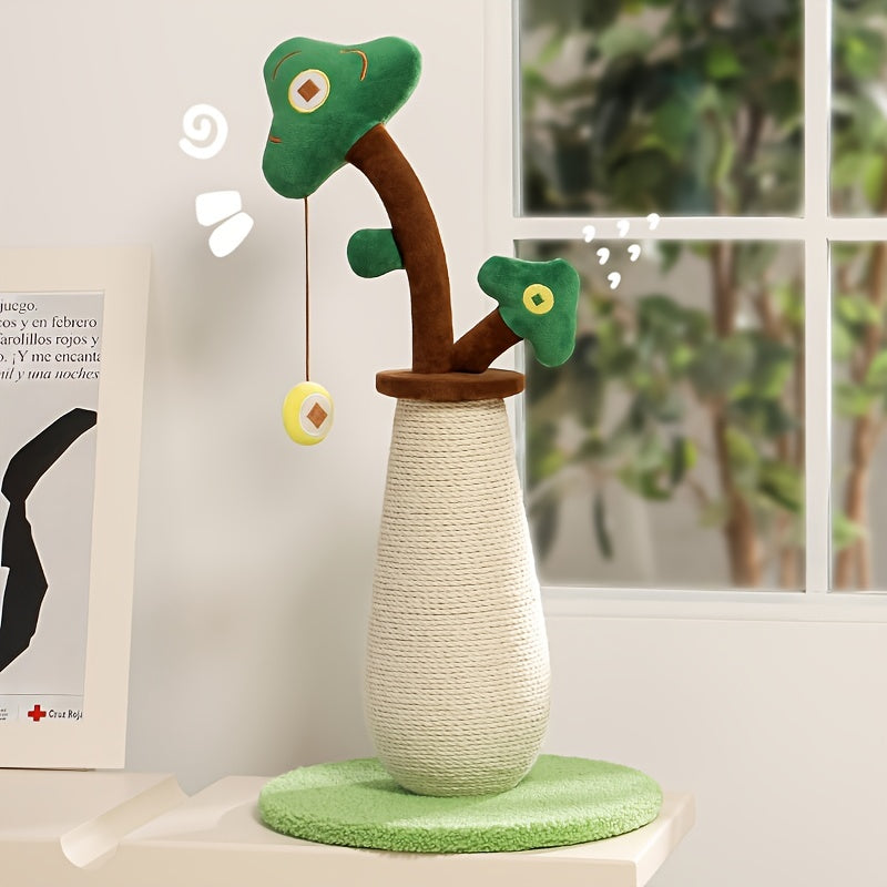 Vertical Money Tree Cat Scratching Pole - Companion Care
