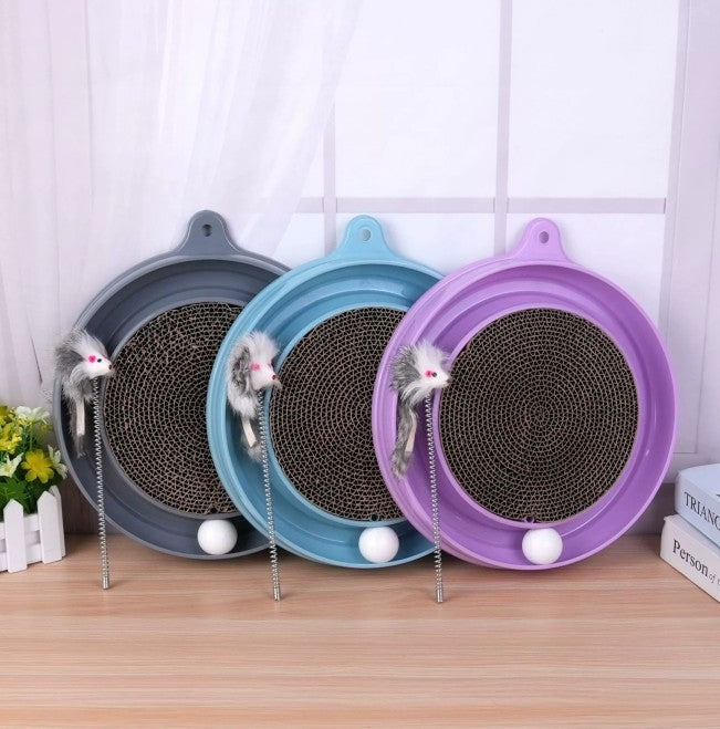 Multi-functional Cat Scratching Board With Ball Track - Companion Care