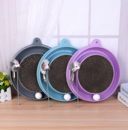 Multi-functional Cat Scratching Board With Ball Track - Companion Care