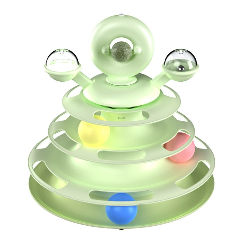 Funny Interactive 4 Levels Tower Turntable Toy - Companion Care