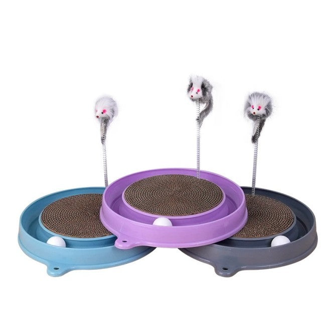 Multi-functional Cat Scratching Board With Ball Track - Companion Care