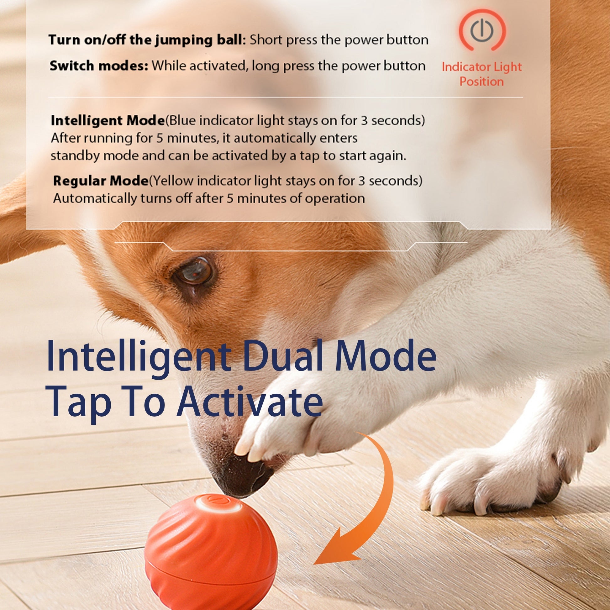 Automatic Smart Interactive Bouncing Ball - Companion Care