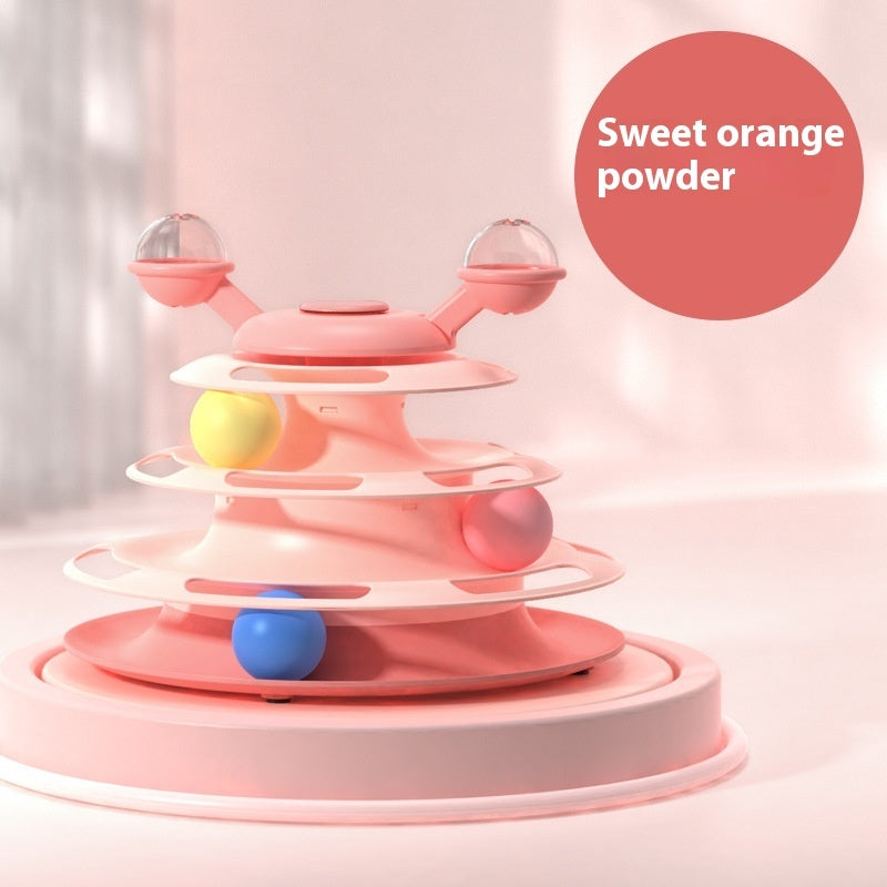Funny Interactive 4 Levels Tower Turntable Toy - Companion Care