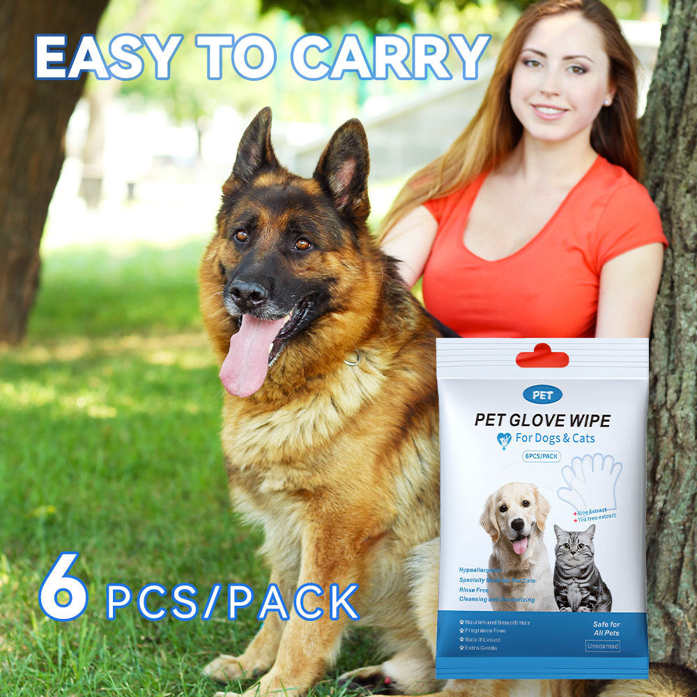Pet Bathing Wipes Gloves For Body - Companion Care