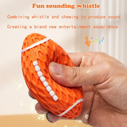 Squeky Rubber Football Toy For Aggressive Chewers - Companion Care