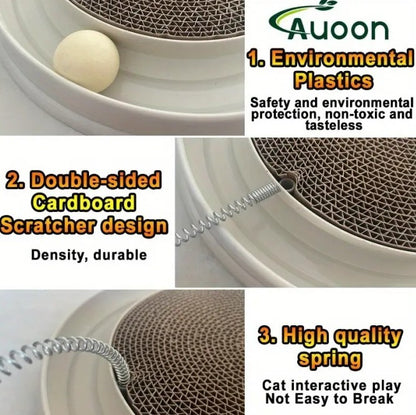 Multi-functional Cat Scratching Board With Ball Track - Companion Care