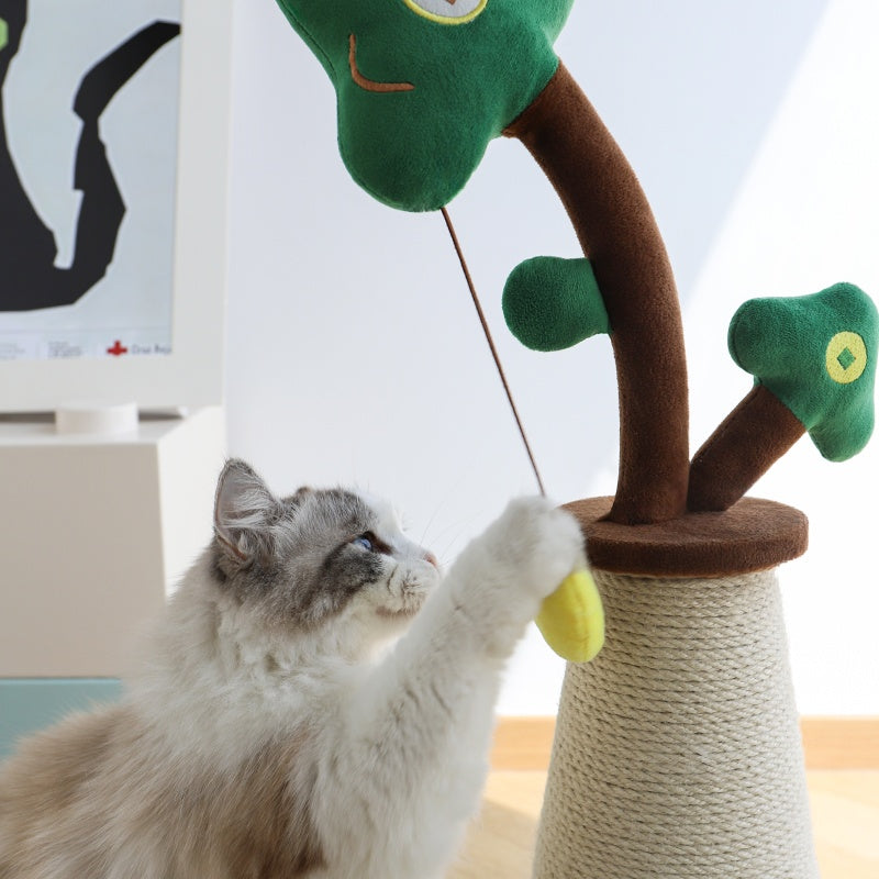 Vertical Money Tree Cat Scratching Pole - Companion Care