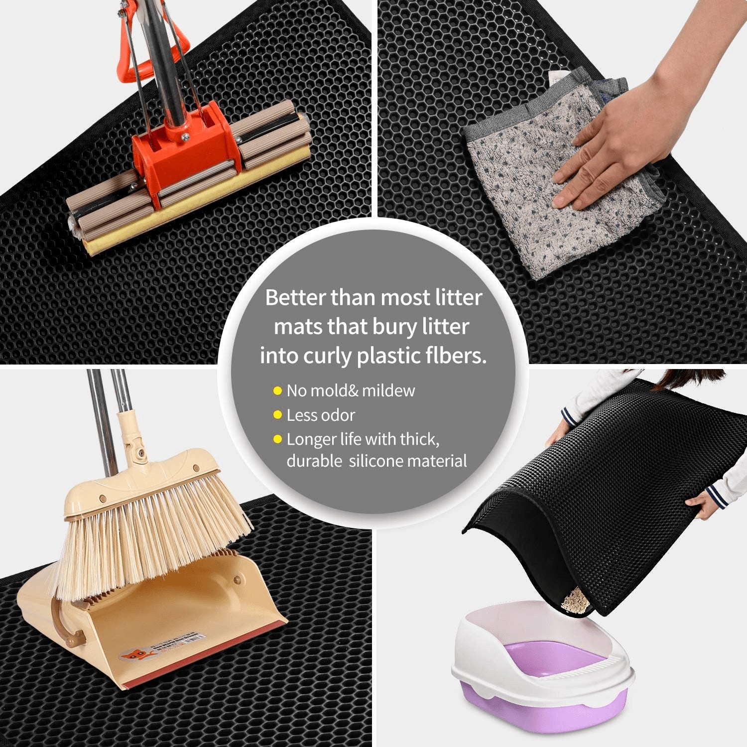 Waterproof Double Layer Honeycomb Cat Litter Mat - Companion Care