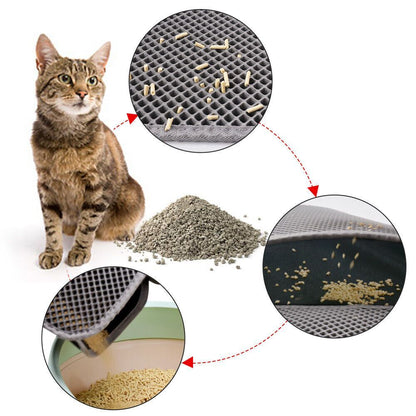 Waterproof Double Layer Honeycomb Cat Litter Mat - Companion Care