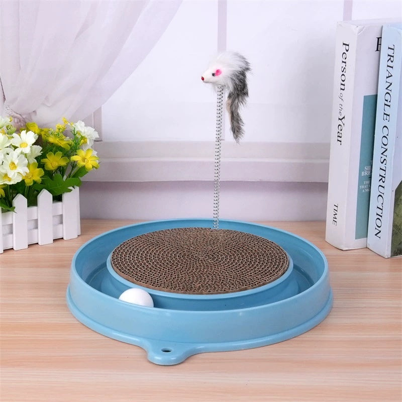 Multi-functional Cat Scratching Board With Ball Track - Companion Care